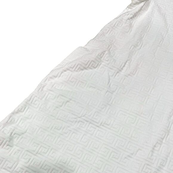 J.McLaughlin White Jacquard Texture Cap Sleeve Catalina Cloth Swing Dress M - Picture 3 of 5